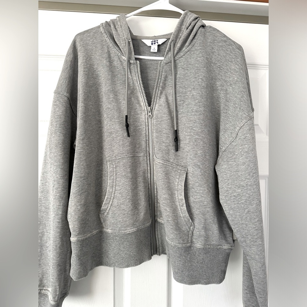 JoyLab Gray Zip-Up Hoodie